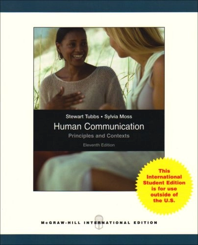 Human communication : principles and contexts; Stewart L. Tubbs; 2008