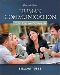 Human communication : principles and contexts; Stewart L. Tubbs; 2013