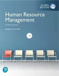 Human Resource Management, Global Edition; Joseph Martocchio; 2018