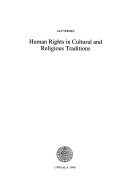 Human rights in cultural and religious traditions; Alf Tergel; 1998