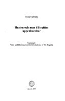 Hustru och man i Birgittas uppenbarelser; Nina Sjöberg; 2003