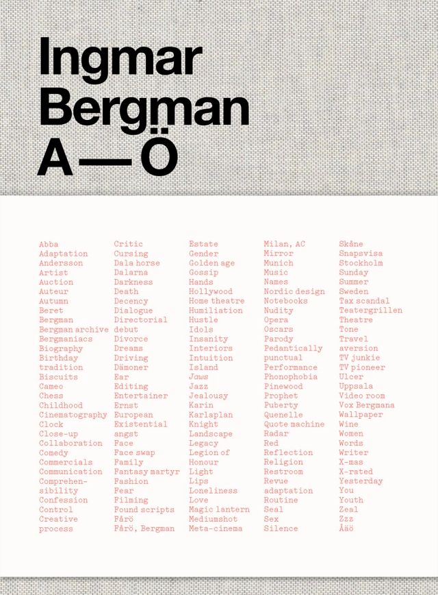Ingmar Bergman A-Ö; Martin Thomasson; 2017