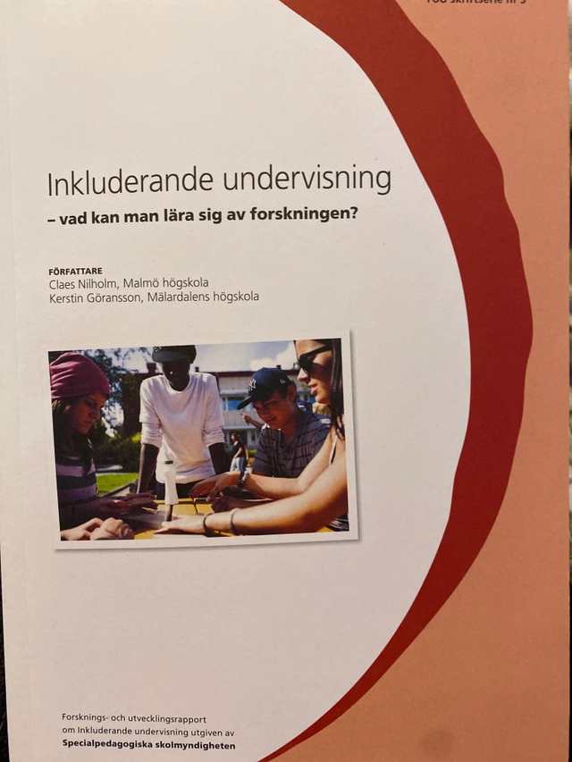 Inkluderande undervisning : vad kan man lära av forskningen; Claes Nilholm; 2013