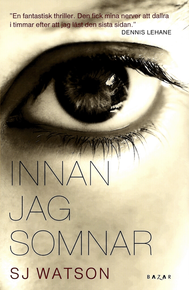 Innan jag somnar; S. J. Watson; 2012