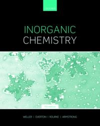 Inorganic chemistry; Dr. Martin Weller; 2018