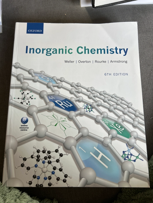 Inorganic Chemistry; Weller, Overton, Rourke, Armstrong; 2014