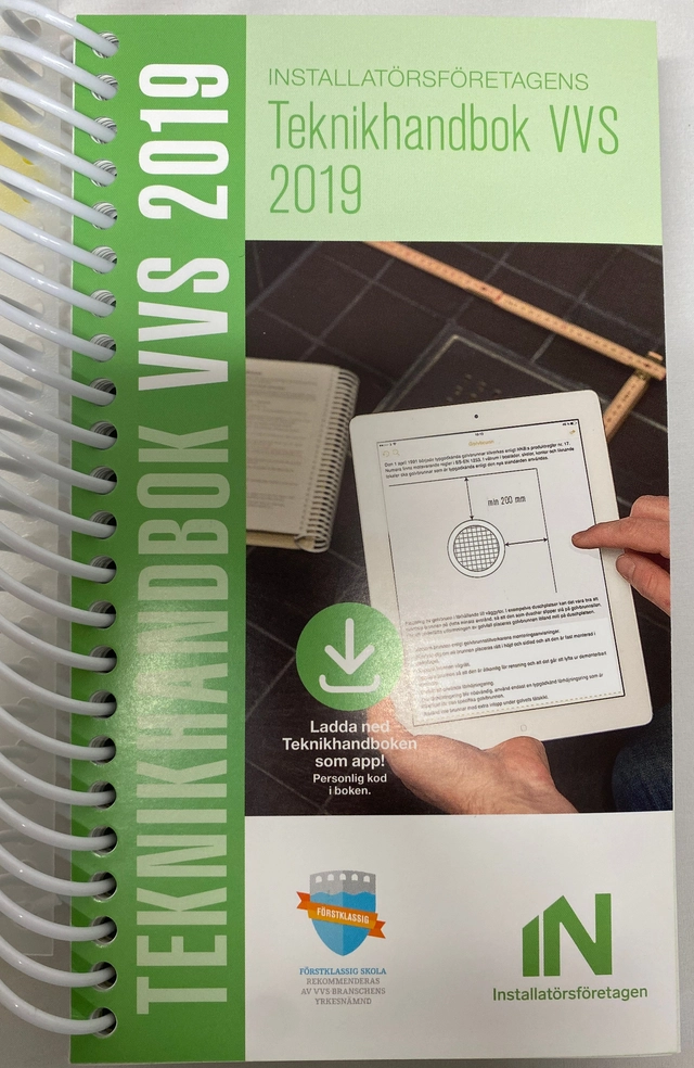 Installatörsföretagens teknikhandbok VVS 2019; Installatörsföretagen, Elektriska installatörsorganisationen, VVS företagen; 2018