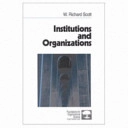 Institutions and organizations; W. Richard Scott; 1995