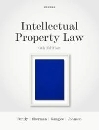 Intellectual property law; Lionel Bently; 2022