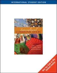 Intercultural Communication: A Reader; Larry A. Samovar, Richard E. Porter, Edwin R. McDaniel