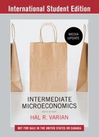 Intermediate microeconomics : a modern approach; Hal R. Varian; 2019