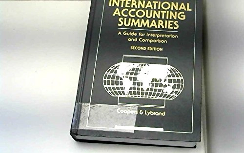 International accounting summaries : a guide for interpretation and comparison; Coopers & Lybrand LLP; 1993