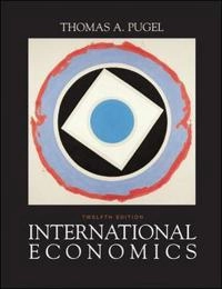International economics; Thomas A. Pugel; 2004