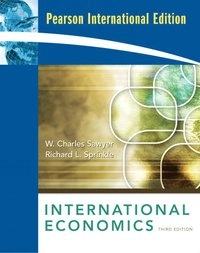 International economics; W. Charles. Sawyer; 2009