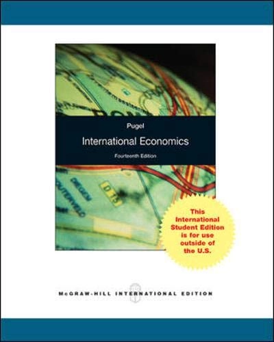 International economics; Thomas A. Pugel; 2012