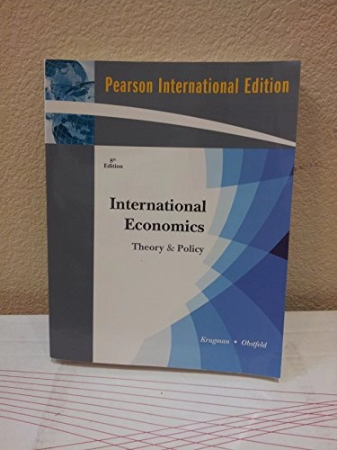 International economics : theory and policy; Paul R. Krugman; 2009