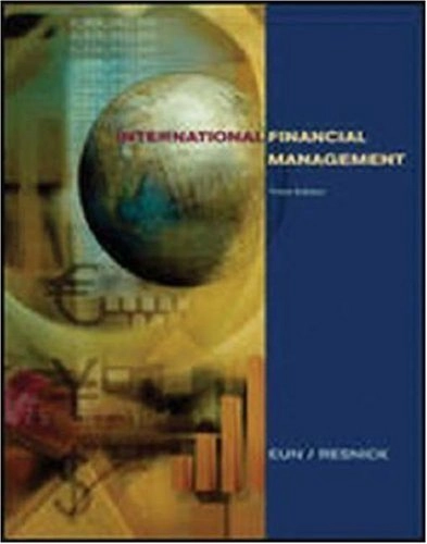 International financial management; Cheol S Eun; 2004
