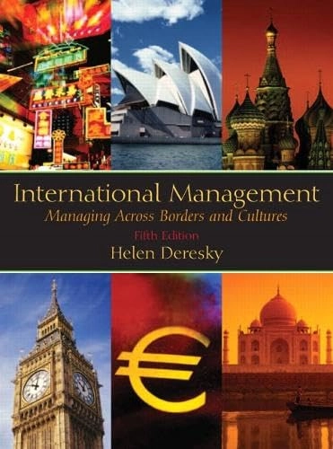 International management : managing across border and cultures; Helen Deresky; 2006