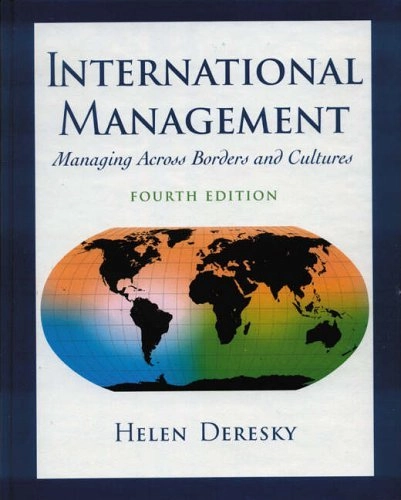 International management : managing across borders and cultures; Helen Deresky; 2003
