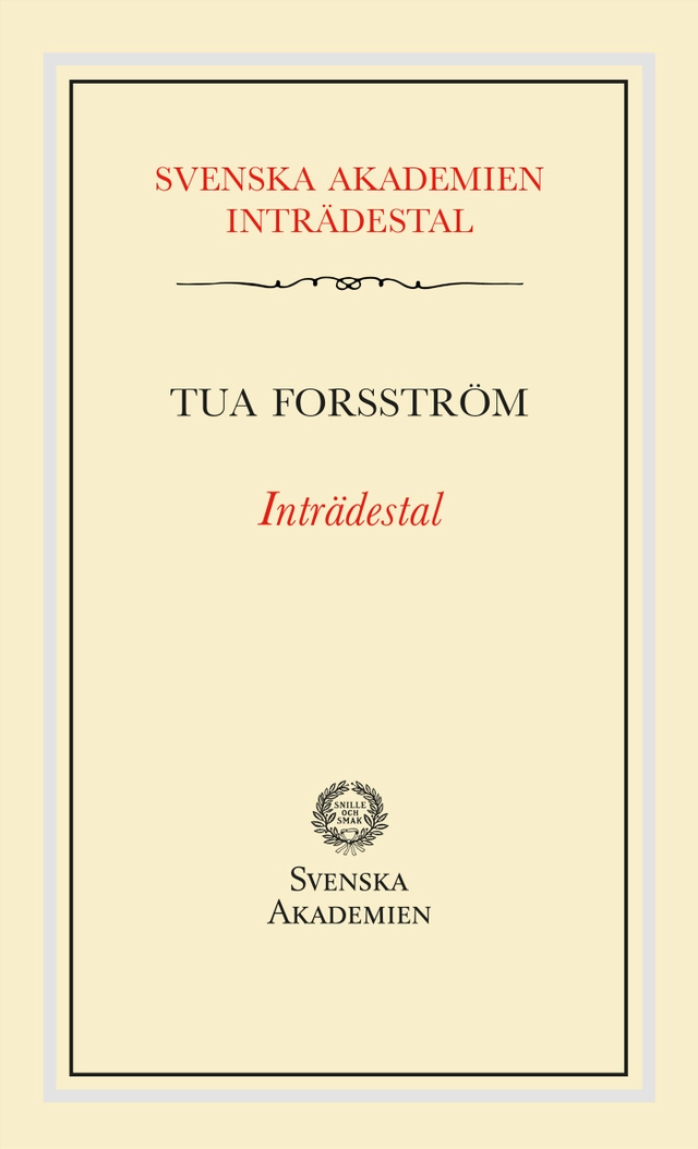 Inträdestal av Tua Forsström; Tua Forsström; 2020