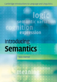 Introducing semantics; Nick Riemer; 2010