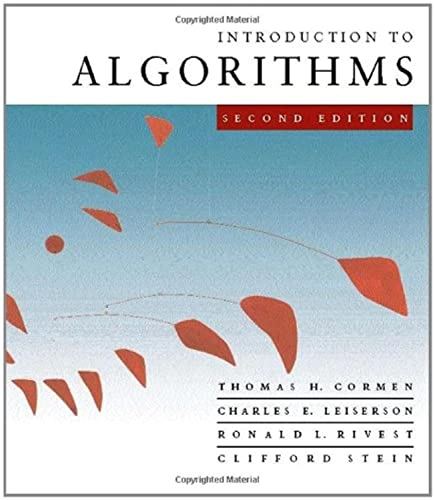 Introduction to algorithms; Thomas H. Cormen; 2001