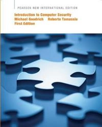 Introduction to computer security; Michael Goodrich; 2014