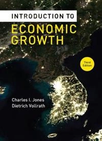 Introduction to economic growth; Charles I. Jones; 2013