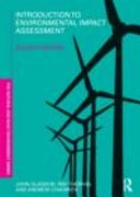 Introduction to environmental impact assessment; John Glasson; 2012
