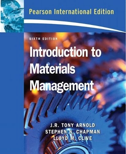 Introduction to materials management; J. R. Tony Arnold; 2008