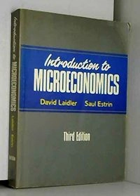 Introduction to microeconomics; David E. W. Laidler; 1989