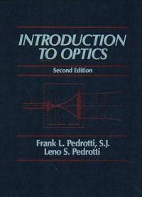 Introduction to optics; Frank L. Pedrotti; 1993