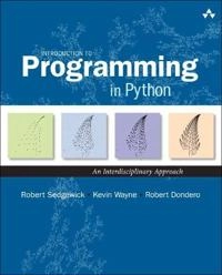 Introduction to programming in Python : an interdisciplinary approach; Robert Sedgewick; 2015