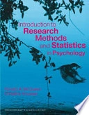 Introduction to research methods and statistics in psychology; Ronald A. McQueen; 2006