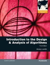 Introduction to the design & analysis of algorithms; Anany. Levitin; 2012