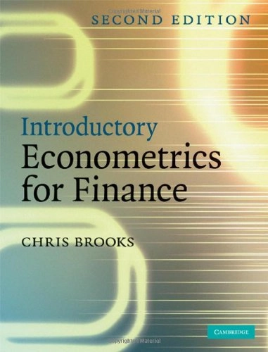 Introductory econometrics for finance; Chris Brooks; 2008