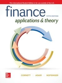 ISE Finance: Applications and Theory; Marcia Cornett; 2019