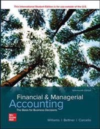 ISE Financial & Managerial Accounting; Jan Williams; 2020