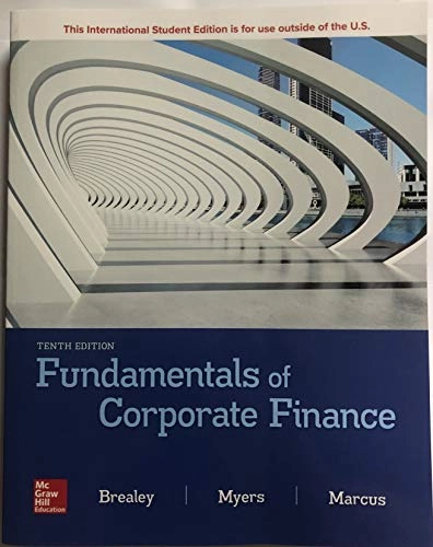 ISE Fundamentals of Corporate Finance; Richard A. Brealey; 2019