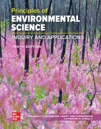 ISE Principles of Environmental Science ; William Cunningham, Mary Cunningham, Catherine O'Reilly; 2022