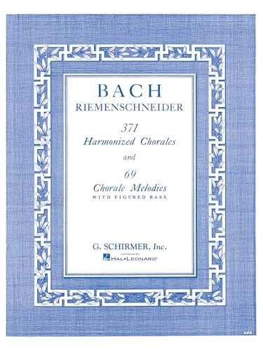 J.s. bach - 371 harmonized chorales and 69 chorale melodies with figured ba; J. S. Bach; 1986