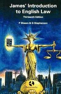 James' introduction to English law; Peter Shears; 1996