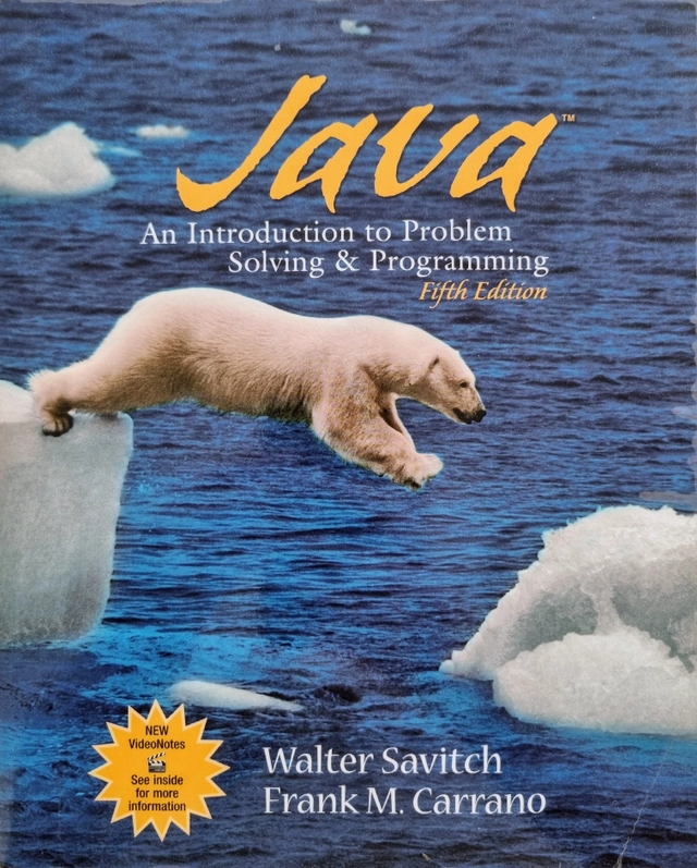 Java; Frank Carrano, Walter Savitch; 2008