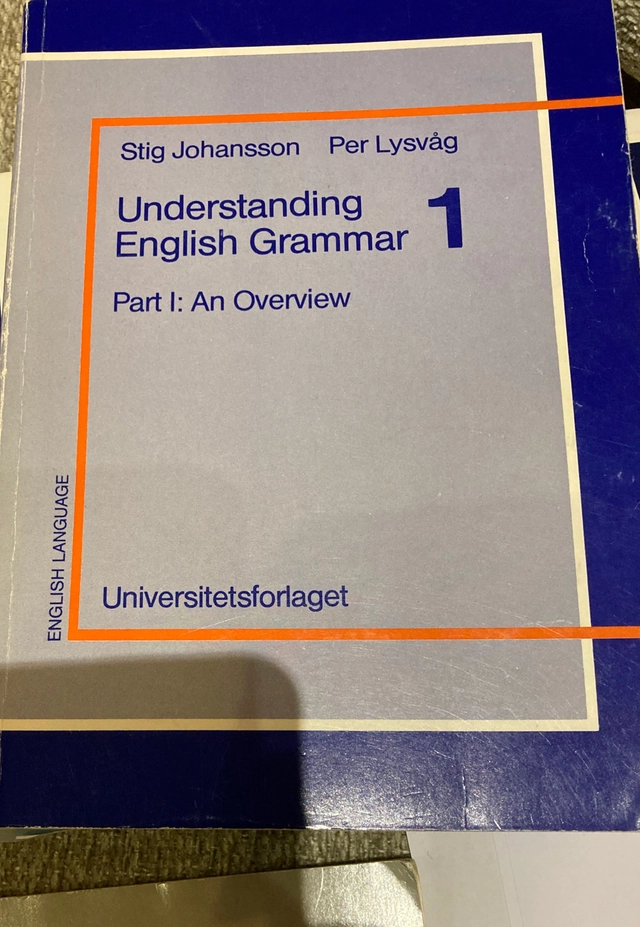 Johansson/Underst english grammar 1; Stig Johansson; 1991