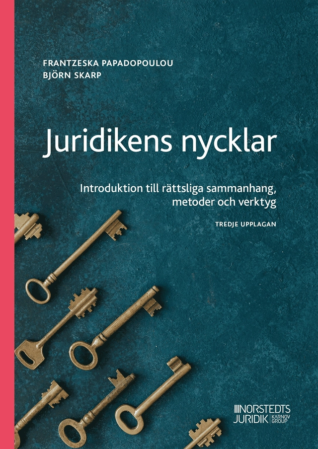 Juridikens nycklar : introduktion till rättsliga sammanhang, metoder och verktyg; Frantzeska Papadopoulou Skarp, Björn Skarp; 2025