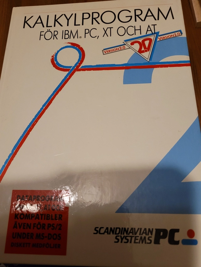 Kalkylprogram för IBM PC, XT och AT : [version 2.0]; Scandinavian PC Systems AB, Visma Spcs
(senare namn), Visma Spcs; 1989