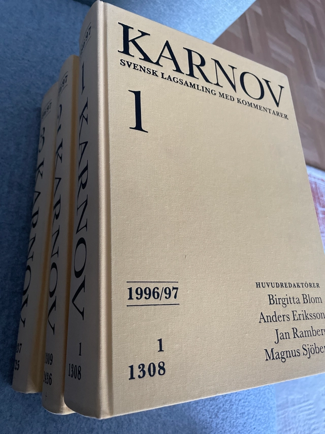 Karnov : svensk lagsamling med kommentarer; Birgitta Blom; 1996