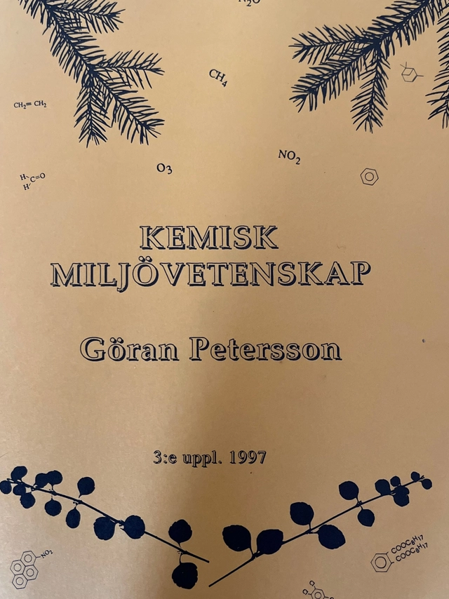 Kemisk miljövetenskap; Göran Petersson; 1995