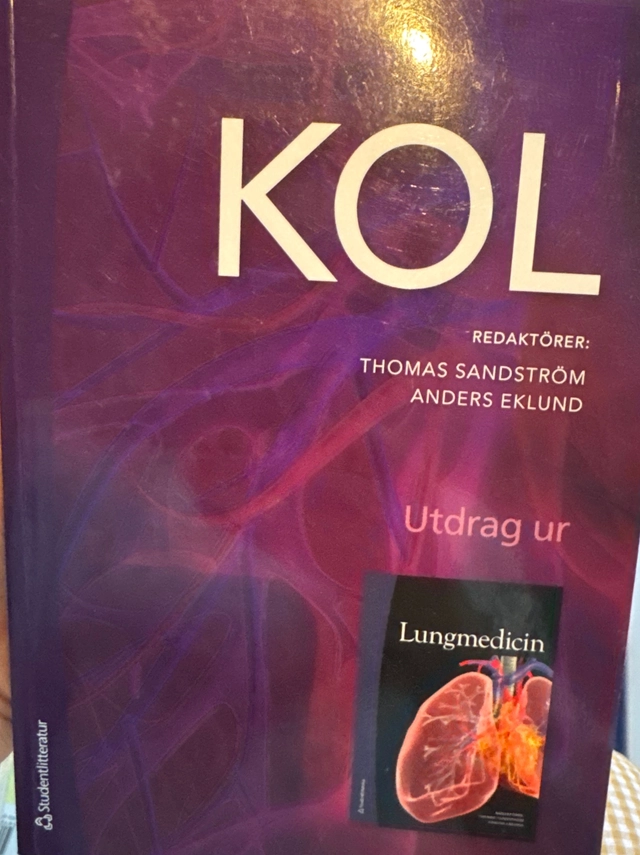 KOL - Utdrag ur Lungmedicin; Annelie Behndig, Leif Bjermer, Anders Blomberg, Tomas Bratel, Christer Janson, Kjell Larsson, Anders Lindén, Claes-Göran Löfdahl, Magnus Sköld; 2017