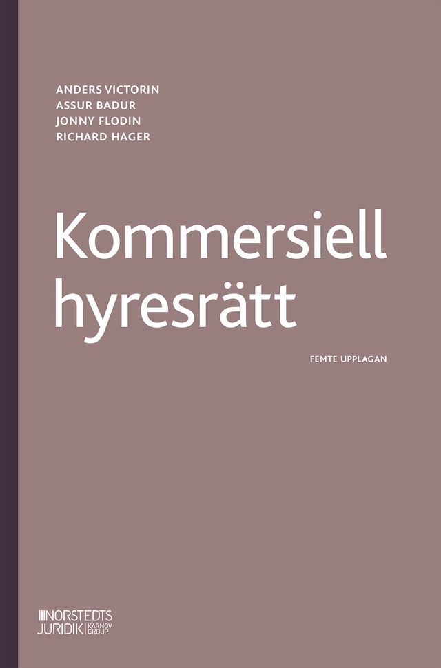 Kommersiell hyresrätt; Anders Victorin, Assur Badur, Jonny Flodin, Richard Hager; 2026
